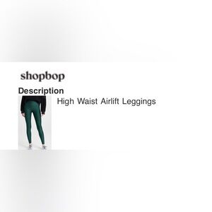 Alo High Waist Airlift Leggings